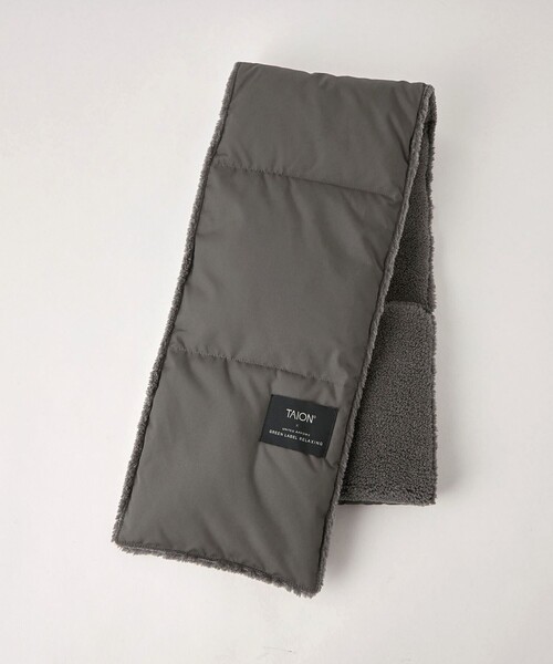 TAION（タイオン）の「【別注】＜ TAION ＞ダウンボア マフラー（マフラー・レディース・グレー/オフホワイト/ブラック/モカ・FREE）」の4枚目の写真