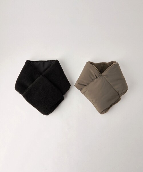 TAION（タイオン）の「【別注】＜ TAION ＞ダウンボア マフラー（マフラー・レディース・グレー/オフホワイト/ブラック/モカ・FREE）」の11枚目の写真