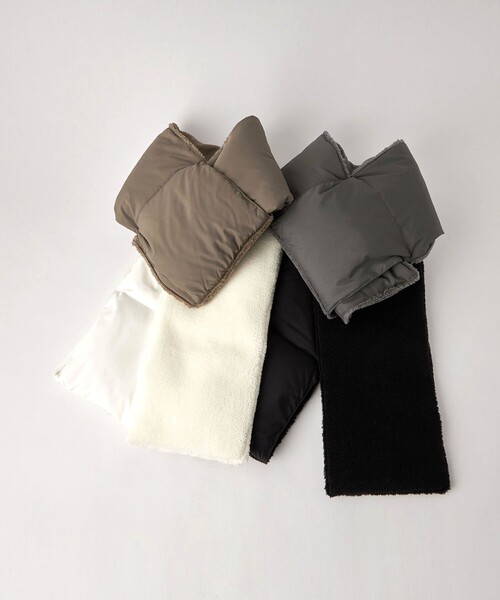 TAION（タイオン）の「【別注】＜ TAION ＞ダウンボア マフラー（マフラー・レディース・グレー/オフホワイト/ブラック/モカ・FREE）」の12枚目の写真