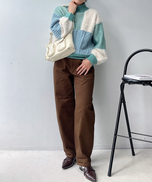 セール】♪ベルト付ゆるりカーブパンツ（デニムパンツ）｜AS KNOW AS