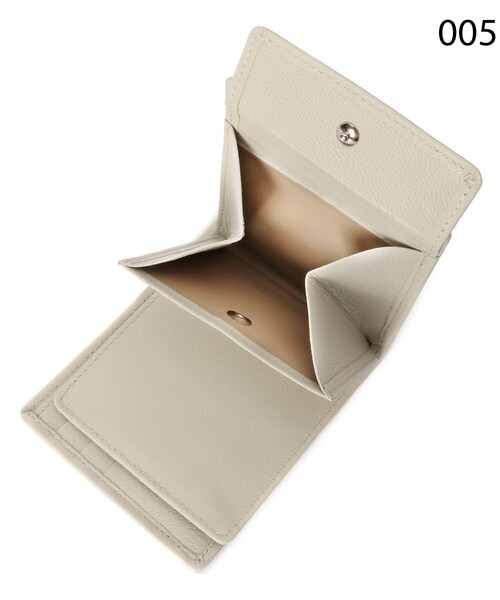 HIROKO HAYASHI（ヒロコハヤシ）の「◆CARDINALE（カルディナーレ）二つ折り財布（財布・レディース・チャコールグレー/ブラック/ホワイト・00）」の8枚目の写真