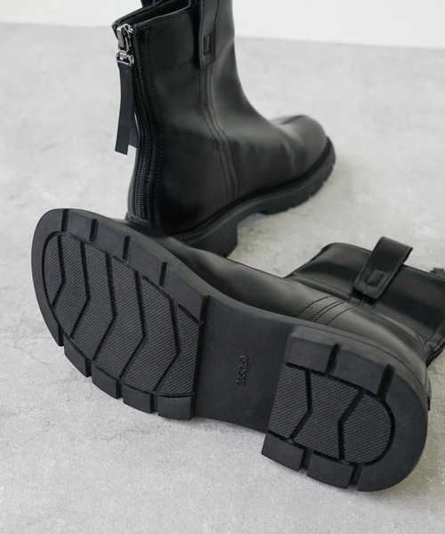 IAMUSE（アイアミューズ）の「バックジップショートブーツ S0785【IAMUSE】（ブーツ・レディース・ブラック・24cm/23cm/23.5cm/24.5cm）」の14枚目の写真