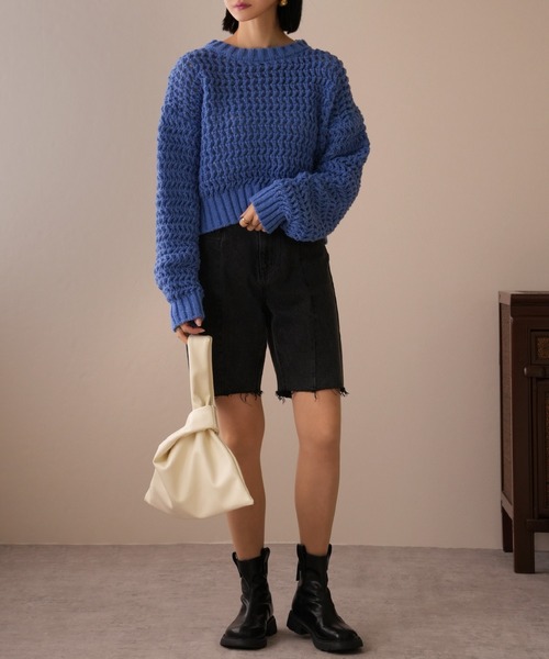 IAMUSE（アイアミューズ）の「バックジップショートブーツ S0785【IAMUSE】（ブーツ・レディース・ブラック・24cm/23cm/23.5cm/24.5cm）」の17枚目の写真