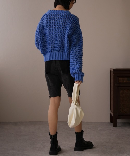 IAMUSE（アイアミューズ）の「バックジップショートブーツ S0785【IAMUSE】（ブーツ・レディース・ブラック・24cm/23cm/23.5cm/24.5cm）」の20枚目の写真