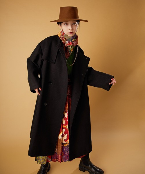 tomoki yurita（トモキユリタ）の「【tomoki yurita×ear】プリーツプリントスカーフ（ストール/ショール・レディース・レッド・FREE）」の11枚目の写真