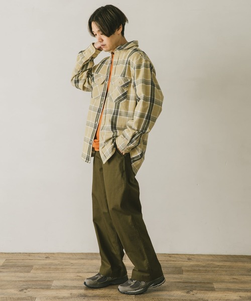 BIG MIKE(ビッグマイク)の「『別注』BIG MIKE×DOORS HEAVY FLANNEL 旧ロゴシャツ(シャツ/ブラウス・メンズ・ブラック系その他/ベージュ系その他/ブルー系その他・MEDIUM/LARGE)」の5枚目の写真