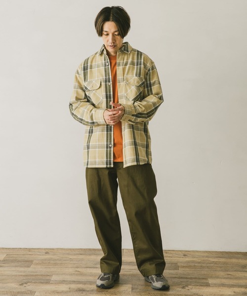 BIG MIKE(ビッグマイク)の「『別注』BIG MIKE×DOORS HEAVY FLANNEL 旧ロゴシャツ(シャツ/ブラウス・メンズ・ブラック系その他/ベージュ系その他/ブルー系その他・MEDIUM/LARGE)」の6枚目の写真