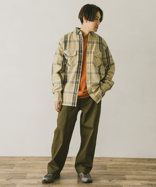 BIG MIKE(ビッグマイク)の「『別注』BIG MIKE×DOORS HEAVY FLANNEL 旧ロゴシャツ(シャツ/ブラウス・メンズ・ブラック系その他/ベージュ系その他/ブルー系その他・MEDIUM/LARGE)」の7枚目の写真