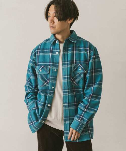 BIG MIKE(ビッグマイク)の「『別注』BIG MIKE×DOORS HEAVY FLANNEL 旧ロゴシャツ(シャツ/ブラウス・メンズ・ブラック系その他/ベージュ系その他/ブルー系その他・MEDIUM/LARGE)」の11枚目の写真