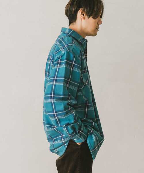 BIG MIKE(ビッグマイク)の「『別注』BIG MIKE×DOORS HEAVY FLANNEL 旧ロゴシャツ(シャツ/ブラウス・メンズ・ブラック系その他/ベージュ系その他/ブルー系その他・MEDIUM/LARGE)」の15枚目の写真