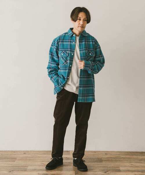 BIG MIKE(ビッグマイク)の「『別注』BIG MIKE×DOORS HEAVY FLANNEL 旧ロゴシャツ(シャツ/ブラウス・メンズ・ブラック系その他/ベージュ系その他/ブルー系その他・MEDIUM/LARGE)」の16枚目の写真