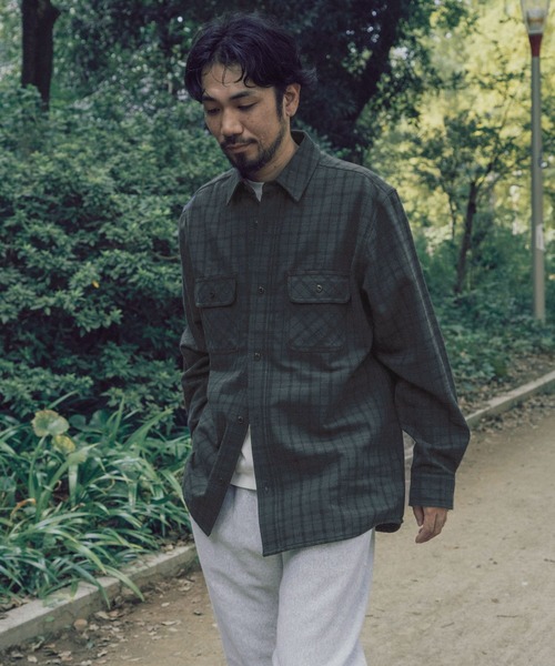 BIG MIKE(ビッグマイク)の「『別注』BIG MIKE×DOORS HEAVY FLANNEL 旧ロゴシャツ(シャツ/ブラウス・メンズ・ブラック系その他/ベージュ系その他/ブルー系その他・MEDIUM/LARGE)」の20枚目の写真