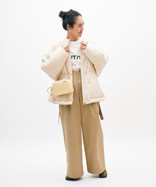 emmi（エミ）の「【emmi atelier】金子綾 ecoマルチウェイダウン（ダウンジャケット/コート・レディース・ブラック/カーキ/クリーム・0/1）」の3枚目の写真