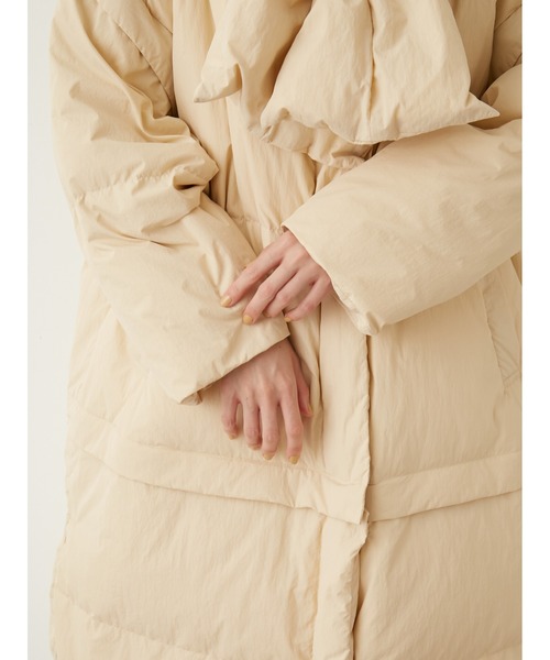 emmi（エミ）の「【emmi atelier】金子綾 ecoマルチウェイダウン（ダウンジャケット/コート・レディース・ブラック/カーキ/クリーム・0/1）」の15枚目の写真