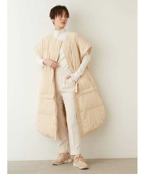 emmi（エミ）の「【emmi atelier】金子綾 ecoマルチウェイダウン（ダウンジャケット/コート・レディース・ブラック/カーキ/クリーム・0/1）」の21枚目の写真