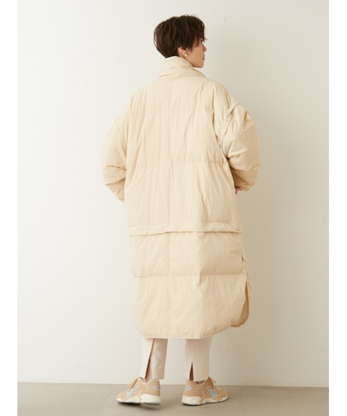 emmi（エミ）の「【emmi atelier】金子綾 ecoマルチウェイダウン（ダウンジャケット/コート・レディース・ブラック/カーキ/クリーム・0/1）」の11枚目の写真