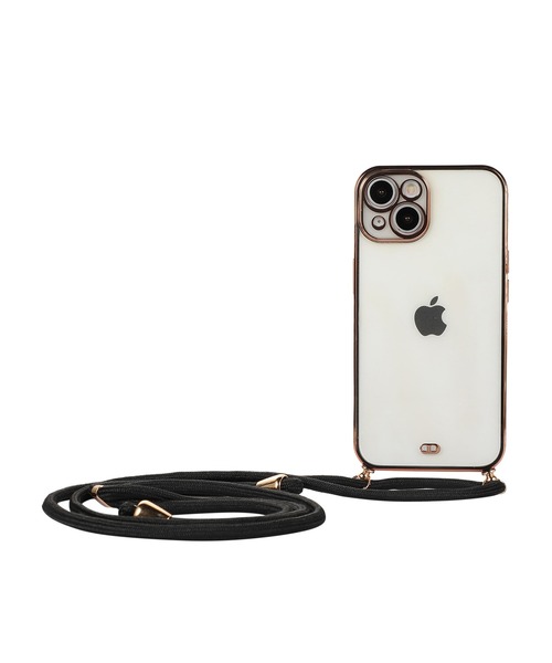 TeddyShop（テディショップ）の「【iPhone14 Pro用】サイドカラークリアネックストラップ付ケース（スマホケース/カバー・レディース・ピンク/パープル/ホワイト/グリーン/ブラック/レッド・ONE SIZE）」の13枚目の写真