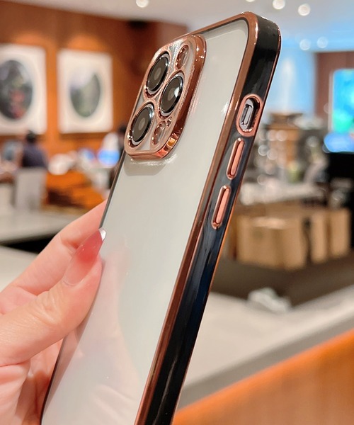 TeddyShop（テディショップ）の「【iPhone14 Pro用】サイドカラークリアネックストラップ付ケース（スマホケース/カバー・レディース・ピンク/パープル/ホワイト/グリーン/ブラック/レッド・ONE SIZE）」の15枚目の写真