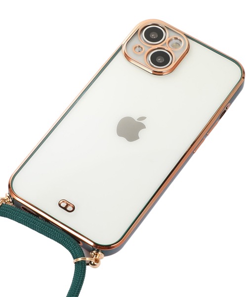 TeddyShop（テディショップ）の「【iPhone14 Pro用】サイドカラークリアネックストラップ付ケース（スマホケース/カバー・レディース・ピンク/パープル/ホワイト/グリーン/ブラック/レッド・ONE SIZE）」の21枚目の写真