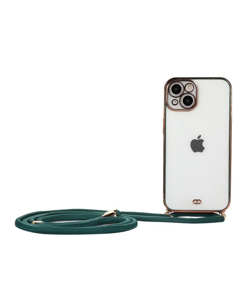 TeddyShop（テディショップ）の「【iPhone14 Pro用】サイドカラークリアネックストラップ付ケース（スマホケース/カバー・レディース・ピンク/パープル/ホワイト/グリーン/ブラック/レッド・ONE SIZE）」の22枚目の写真