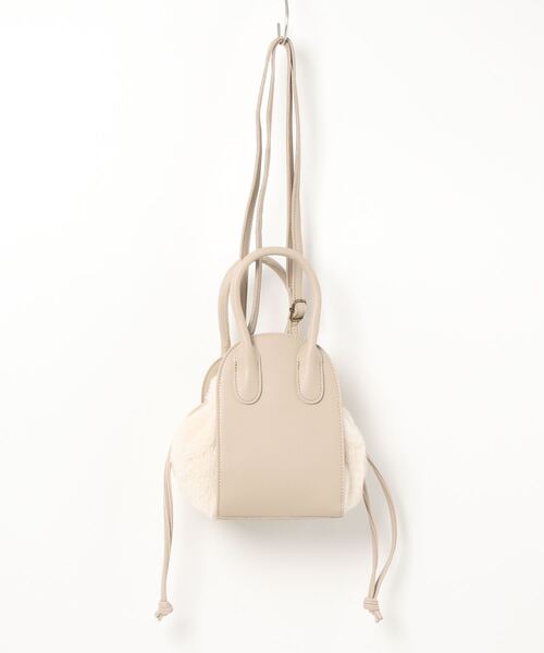 ehka sopo（エヘカソポ）の「ファーコンビ巾着ショルダーバッグ（ショルダーバッグ・レディース・モカ/ベージュ/ブラウン・ﾌﾘ-）」の21枚目の写真