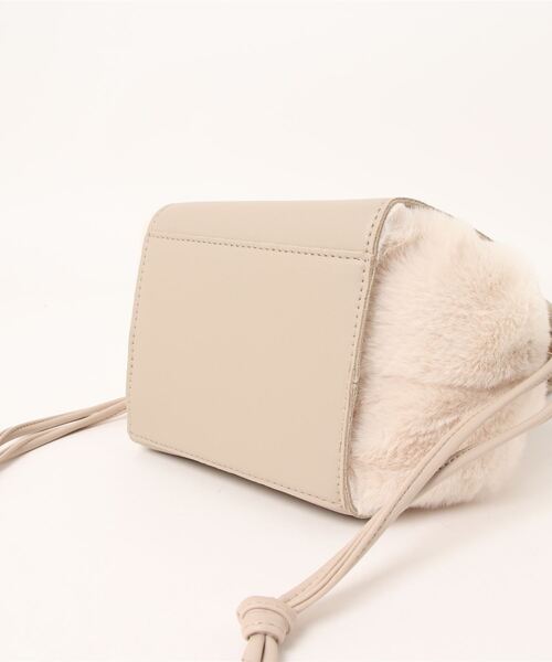 ehka sopo（エヘカソポ）の「ファーコンビ巾着ショルダーバッグ（ショルダーバッグ・レディース・モカ/ベージュ/ブラウン・ﾌﾘ-）」の20枚目の写真