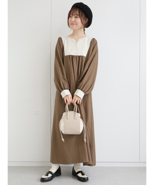 ehka sopo（エヘカソポ）の「ファーコンビ巾着ショルダーバッグ（ショルダーバッグ・レディース・モカ/ベージュ/ブラウン・ﾌﾘ-）」の8枚目の写真