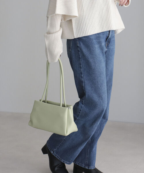 fredy emue（フレディエミュ）の「ロングハンドル3roomバッグ（ショルダーバッグ・レディース・ミント/オフホワイト/ブラック・FREE）」の18枚目の写真