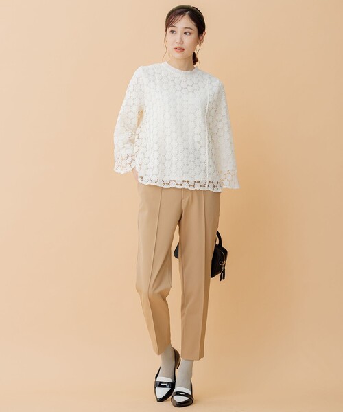 組曲(クミキョク)の「【洗える】GEMINIストレッチテーパード パンツ(その他パンツ・レディース・ピンク系/ネイビー系/黄土色系・2/3/1)」の16枚目の写真