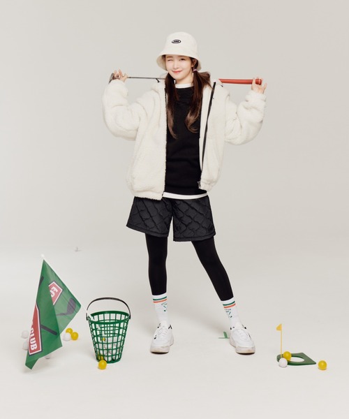 FCMM(エフシーエムエム)の「FIELD BEAR FLEECE HOOD JUMPER/フィールドベアーフリースフードジャンパー(ブルゾン・メンズ・オフホワイト/ブラック・MEDIUM/LARGE)」の3枚目の写真