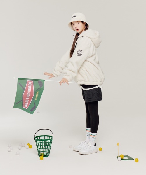 FCMM(エフシーエムエム)の「FIELD BEAR FLEECE HOOD JUMPER/フィールドベアーフリースフードジャンパー(ブルゾン・メンズ・オフホワイト/ブラック・MEDIUM/LARGE)」の4枚目の写真