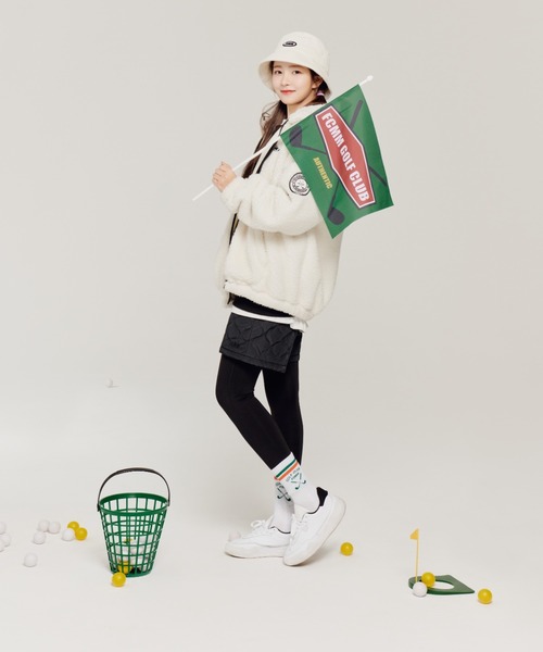 FCMM(エフシーエムエム)の「FIELD BEAR FLEECE HOOD JUMPER/フィールドベアーフリースフードジャンパー(ブルゾン・メンズ・オフホワイト/ブラック・MEDIUM/LARGE)」の5枚目の写真