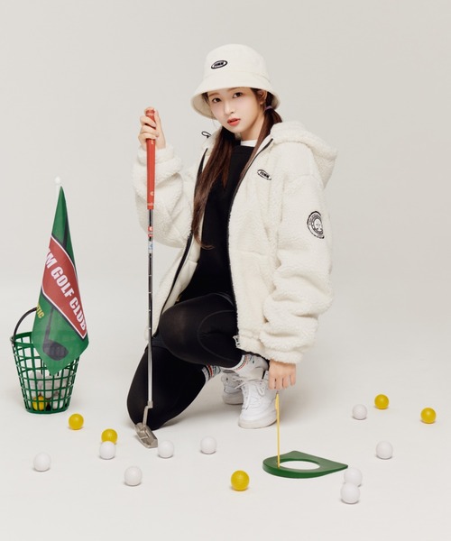 FCMM(エフシーエムエム)の「FIELD BEAR FLEECE HOOD JUMPER/フィールドベアーフリースフードジャンパー(ブルゾン・メンズ・オフホワイト/ブラック・MEDIUM/LARGE)」の6枚目の写真