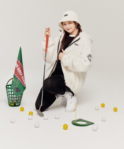 FCMM(エフシーエムエム)の「FIELD BEAR FLEECE HOOD JUMPER/フィールドベアーフリースフードジャンパー(ブルゾン・メンズ・オフホワイト/ブラック・MEDIUM/LARGE)」の7枚目の写真