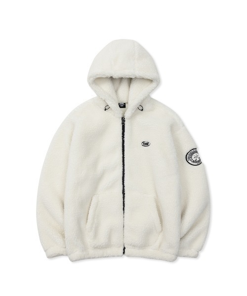 FCMM(エフシーエムエム)の「FIELD BEAR FLEECE HOOD JUMPER/フィールドベアーフリースフードジャンパー(ブルゾン・メンズ・オフホワイト/ブラック・MEDIUM/LARGE)」の14枚目の写真