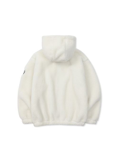 FCMM(エフシーエムエム)の「FIELD BEAR FLEECE HOOD JUMPER/フィールドベアーフリースフードジャンパー(ブルゾン・メンズ・オフホワイト/ブラック・MEDIUM/LARGE)」の15枚目の写真