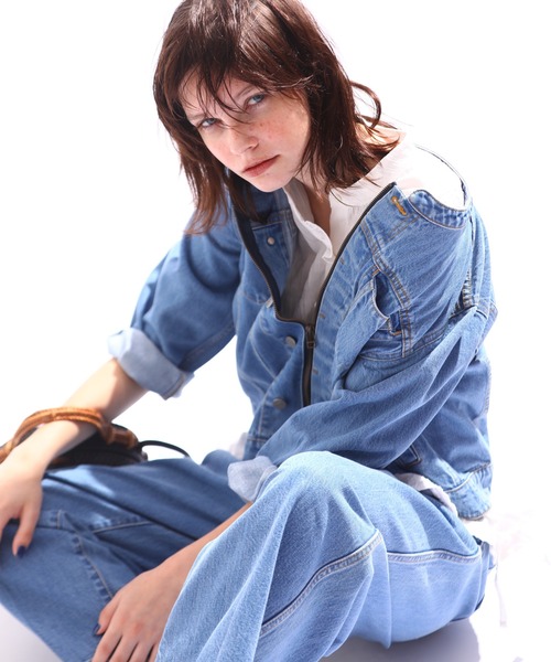 Kelen(ケレン)の「「KELEN / ケレン」DESIGN DENIM JACKET / BRET(デニムジャケット・レディース・ライトインディゴブルー・S/M)」の2枚目の写真