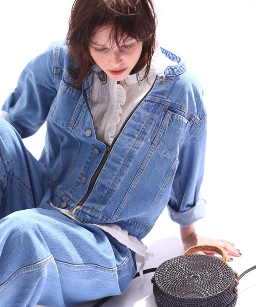 Kelen(ケレン)の「「KELEN / ケレン」DESIGN DENIM JACKET / BRET(デニムジャケット・レディース・ライトインディゴブルー・S/M)」の4枚目の写真