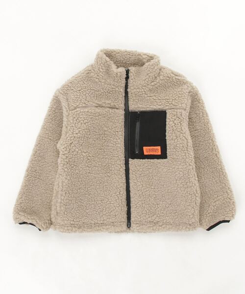 UNIVERSAL OVERALL（ユニバーサルオーバーオール）の「【 UNIVERSAL OVERALL / ユニバーサルオーバーオール 】 キッズ ボア ジャケット KIDS BOA JACKET UO-22AW-05 BOAJK DRE（ブルゾン・キッズ・その他1/アイボリー・140/120/150/130）」の7枚目の写真