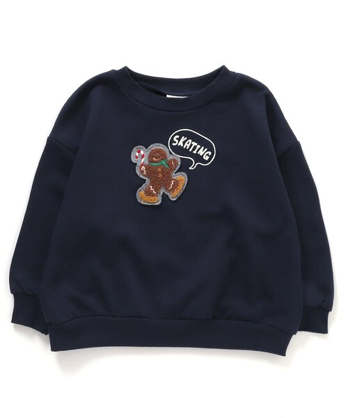 BREEZE（ブリーズ）の「【プチプラ★10色10柄】クリスマストレーナー（スウェット・キッズ・グリーン/イエロー/レインボー/ピンク/レッド/キナリ/ブラウン/サックスブルー/ネイビー/チャコール・100/110/120/130/80/90/140）」の17枚目の写真