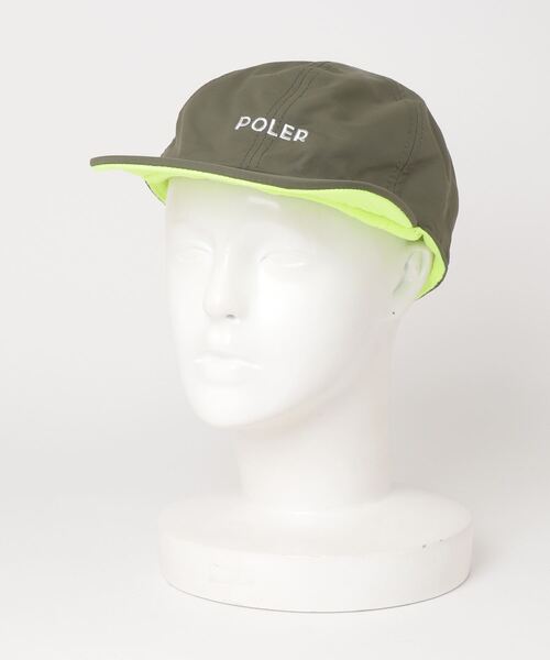 POLeR（ポーラー）の「POLeR/ポーラー　REVERSIBLE FLEECE CAP リバーシブルフリースキャップ（キャップ・メンズ・ベージュ/オレンジ/ブラック/オリーブ系・F）」の3枚目の写真