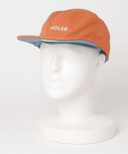 POLeR（ポーラー）の「POLeR/ポーラー　REVERSIBLE FLEECE CAP リバーシブルフリースキャップ（キャップ・メンズ・ベージュ/オレンジ/ブラック/オリーブ系・F）」の4枚目の写真
