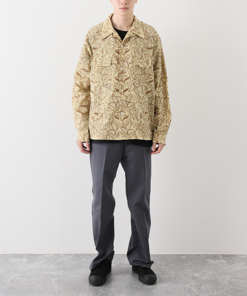 niche.(ニッチ)の「【Niche. / ニッチ】EMB Sandwich OpenCollarShirts(シャツ/ブラウス・メンズ・ベージュ・MEDIUM/LARGE)」の2枚目の写真