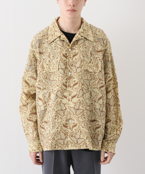 niche.(ニッチ)の「【Niche. / ニッチ】EMB Sandwich OpenCollarShirts(シャツ/ブラウス・メンズ・ベージュ・MEDIUM/LARGE)」の3枚目の写真