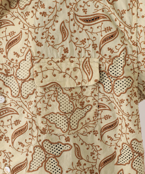 niche.(ニッチ)の「【Niche. / ニッチ】EMB Sandwich OpenCollarShirts(シャツ/ブラウス・メンズ・ベージュ・MEDIUM/LARGE)」の10枚目の写真