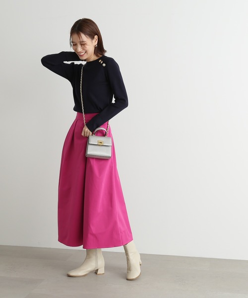 N.（N. Natural Beauty Basic）（エヌエヌナチュラルビューティーベーシック）の「◆チェーンミニショルダーバッグ（ショルダーバッグ・レディース・ブラック/シルバー/レッド・ﾌﾘ-）」の5枚目の写真