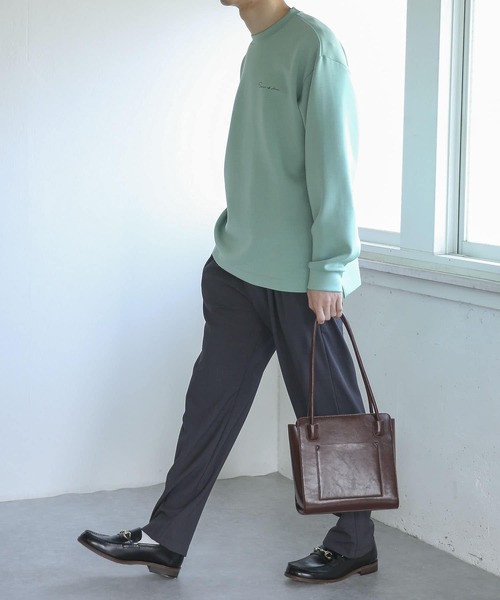 SENSE OF PLACE by URBAN RESEARCH（センスオブプレイスバイアーバンリサーチ）の「ロングハンドルスクエアバッグ（トートバッグ・メンズ・グレー/ブラック/ブラウン・ONE）」の7枚目の写真