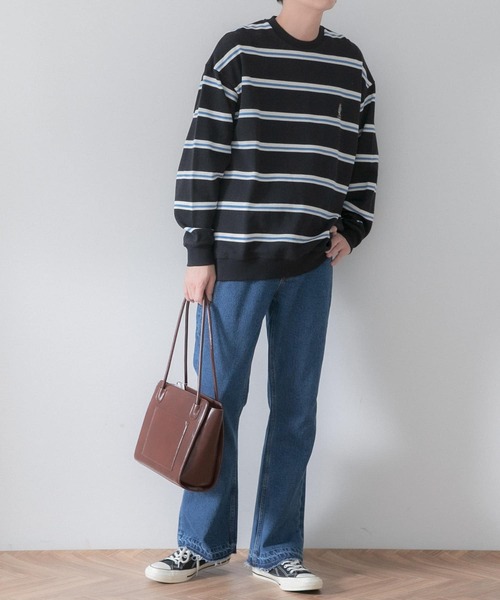 SENSE OF PLACE by URBAN RESEARCH（センスオブプレイスバイアーバンリサーチ）の「ロングハンドルスクエアバッグ（トートバッグ・メンズ・グレー/ブラック/ブラウン・ONE）」の10枚目の写真