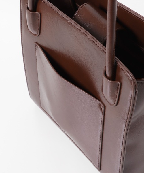 SENSE OF PLACE by URBAN RESEARCH（センスオブプレイスバイアーバンリサーチ）の「ロングハンドルスクエアバッグ（トートバッグ・メンズ・グレー/ブラック/ブラウン・ONE）」の17枚目の写真