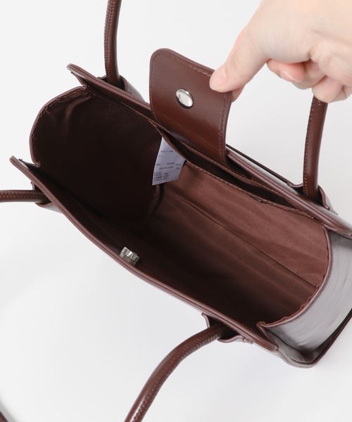 SENSE OF PLACE by URBAN RESEARCH（センスオブプレイスバイアーバンリサーチ）の「ロングハンドルスクエアバッグ（トートバッグ・メンズ・グレー/ブラック/ブラウン・ONE）」の18枚目の写真